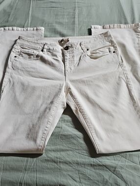CAbi Women's Boot Cut Jeans - White